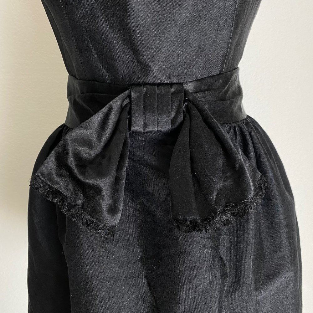 Milly sz 4 flare sleeveless scoop neck bow mini cocktail party dress - Picture 5 of 12